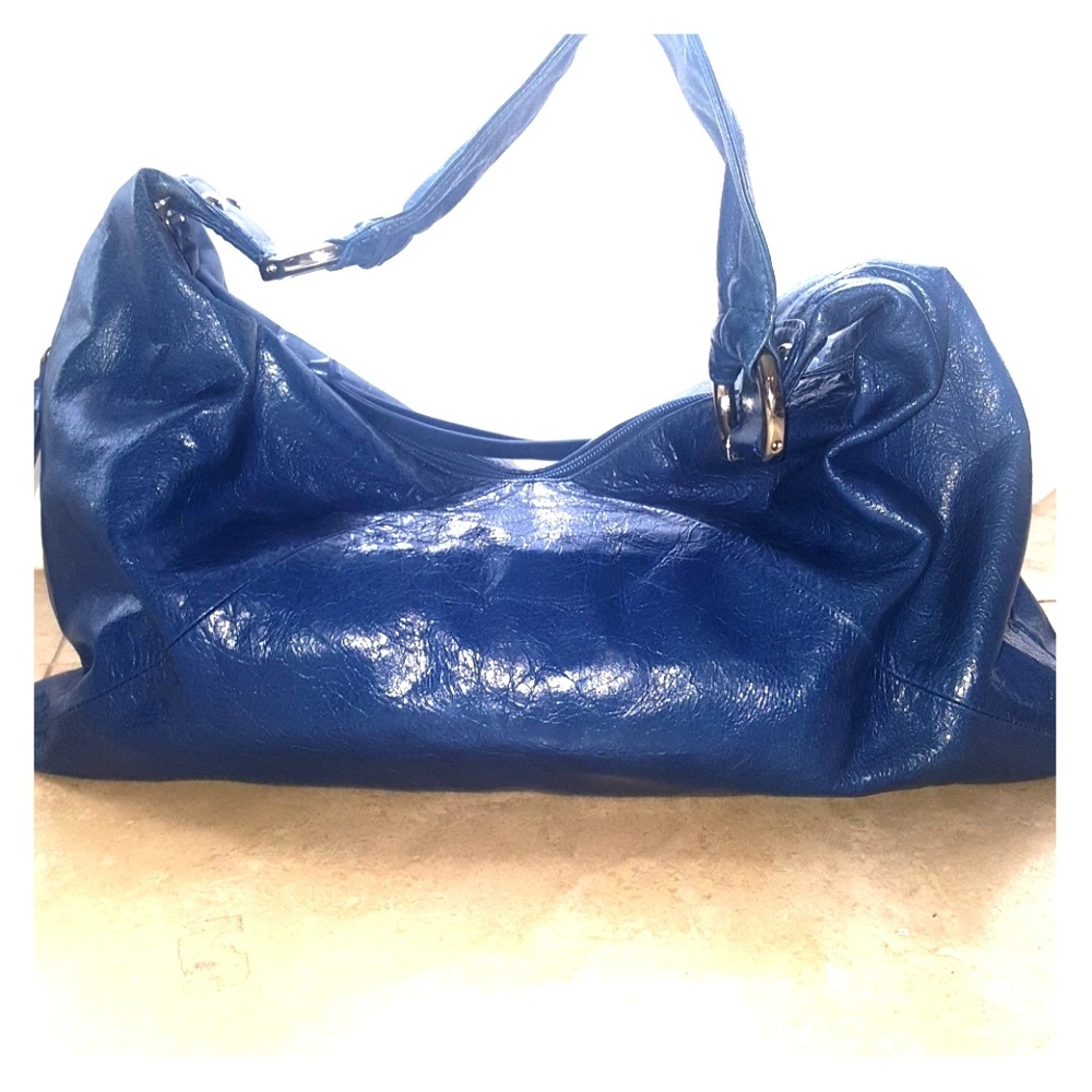 Hobo blue leather bag